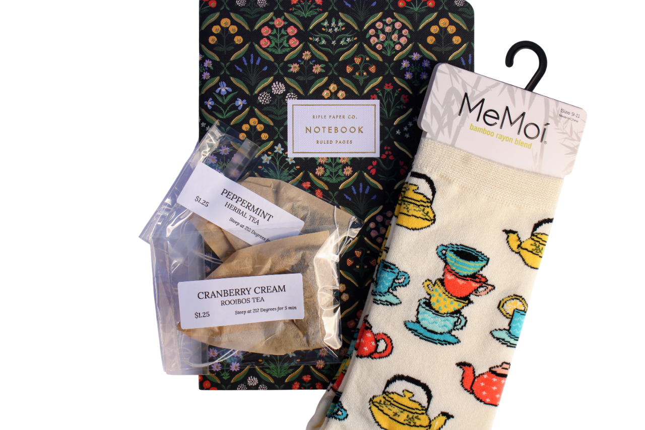 CreativiTEA: Assorted Teas + Journal + Socks